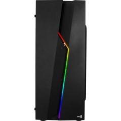 AeroCool PGS V Series Bolt Tower Case ATX - Sleek Black Design, No Power Supply Included, High Performance & Style!